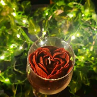 Rose Wine Glass